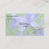 Carte De Visite fleurs d'iris bleues (Dos)