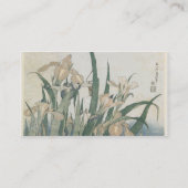 Carte De Visite Fleurs d'iris et sauterelle, c.1830-31 (Dos)