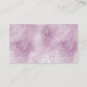 Carte De Visite Fleurs d'Iris Violet nom de site Web d'entreprise (Dos)