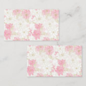 Carte De Visite Fleurs d'or rose botanique (Devant / Derrière)