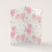 Carte De Visite Fleurs d'or rose botanique (Intérieur)