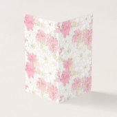 Carte De Visite Fleurs d'or rose botanique (Extérieur)