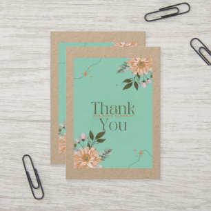 Carte De Visite fleurs d'orange reconnaissantes