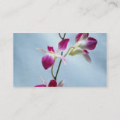 Carte De Visite Fleurs d'orchidées de Singapour (Dos)