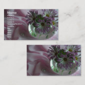 Carte De Visite fleurs du soir (Devant / Derrière)