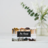 Carte De Visite Fleurs élégantes (Debout devant)