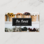 Carte De Visite Fleurs élégantes (Devant)