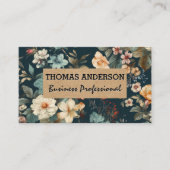 Carte De Visite Fleurs élégantes | Classique (Devant)