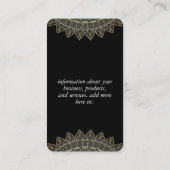 Carte De Visite Fleurs élégantes et Motif (Dos)