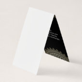 Carte De Visite Fleurs élégantes et Motif (Dos)