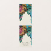 Carte De Visite Fleurs en aquarelles OPTIONS PAPIER & TAILLE - (Intérieur déplié)