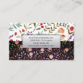 Carte De Visite Fleurs en fleurs (Dos)