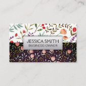 Carte De Visite Fleurs en fleurs (Devant)