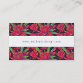 Carte De Visite Fleurs et colibris (Dos)