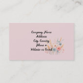 Carte De Visite Fleurs et graminées de Boho (Dos)