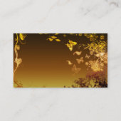 Carte De Visite Fleurs et papillons (Dos)