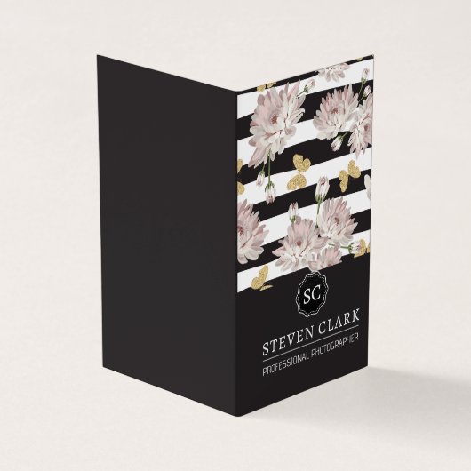 Carte De Visite Fleurs et papillons | Réparti (Extérieur)