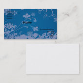 Carte De Visite Fleurs et torrents (Devant / Derrière)