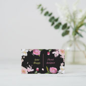 Carte De Visite Fleurs fleuristes Entreprise florale (Debout devant)