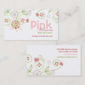 Carte De Visite Fleurs Fleurs Fleurs Fleurs Fleurs Fleurs Fleurs F (Devant / Derrière)