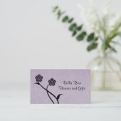 Carte de visite Fleurs Fleurs Funky, Lilac (Debout devant)