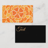 Carte De Visite Fleurs florales abstraites sans couture colo blanc (Devant / Derrière)