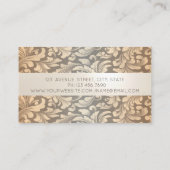 Carte De Visite Fleurs florales professionnelles (Dos)