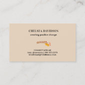 Carte De Visite Fleurs folkloriques Mexicaines Tan Terre (Dos)