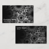 Carte De Visite Fleurs géométriques (Devant / Derrière)