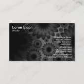 Carte De Visite Fleurs géométriques (Dos)