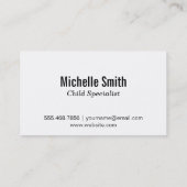 Carte De Visite Fleurs II | Illustratif (Dos)