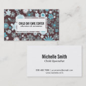 Carte De Visite Fleurs III | Illustratif (Devant / Derrière)