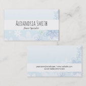 Carte De Visite Fleurs Illustres | Élégant (Devant / Derrière)