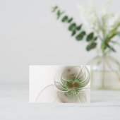 Carte De Visite Fleurs imaginaires fractales douces et tendres (Debout devant)