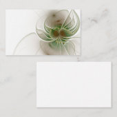 Carte De Visite Fleurs imaginaires fractales douces et tendres (Devant / Derrière)