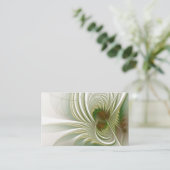 Carte De Visite Fleurs imaginaires fractales douces et tendres (Debout devant)