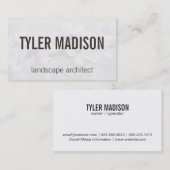 Carte De Visite Fleurs | Jardin (Devant / Derrière)