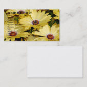 Carte De Visite Fleurs jaunes (Devant / Derrière)