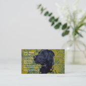 Carte De Visite fleurs jaunes de Labrador (Debout devant)