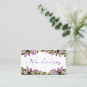 Carte De Visite Fleurs Lilac (Debout devant)