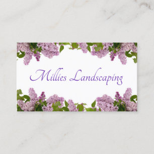 Carte De Visite Fleurs Lilac
