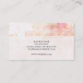 Carte De Visite Fleurs lumineuses élégantes (Dos)