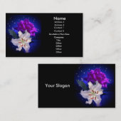 Carte De Visite Fleurs magiques (Devant / Derrière)