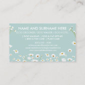 Carte De Visite Fleurs marguerites Animaux de compagnie Sitter Wal (Dos)