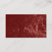 Carte De Visite Fleurs - Maroon (Dos)