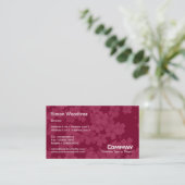 Carte De Visite Fleurs - Maroon Crimson (Debout devant)