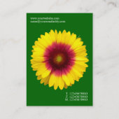 Carte De Visite Fleurs minimales - Fleur de couverture - Vert herb (Dos)