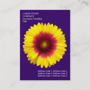 Carte De Visite Fleurs Minimes - Gaillarde - Violet Foncé