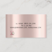 Carte De Visite Fleurs Mixer Rose Gold Drivers Black Your Logo (Dos)