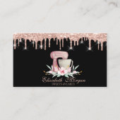 Carte De Visite Fleurs Mixer Rose Gold Drivers Black Your Logo (Devant)